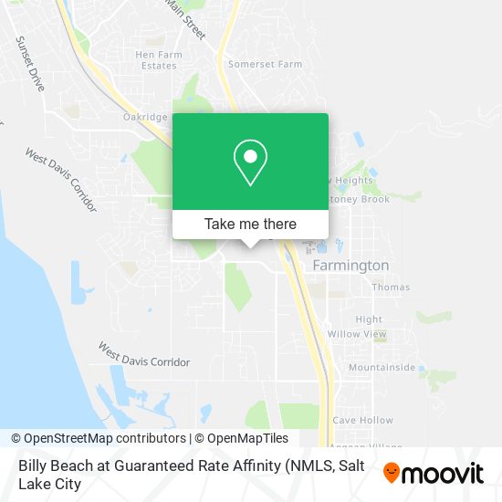 Billy Beach at Guaranteed Rate Affinity map