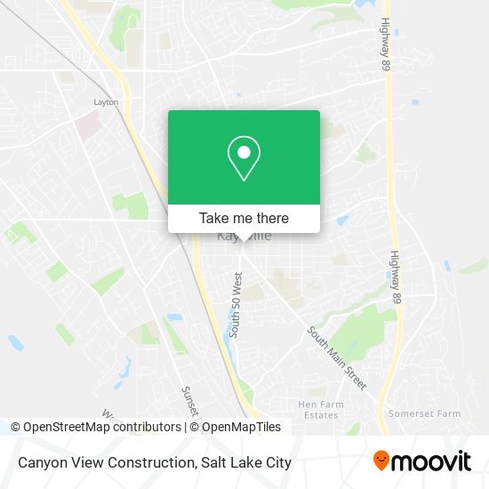 Canyon View Construction map