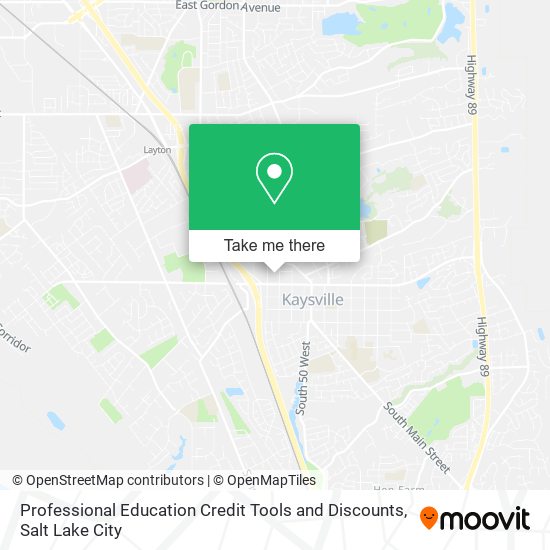 Professional Education Credit Tools and Discounts map