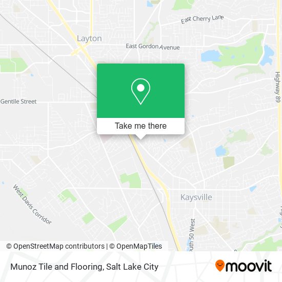 Munoz Tile and Flooring map