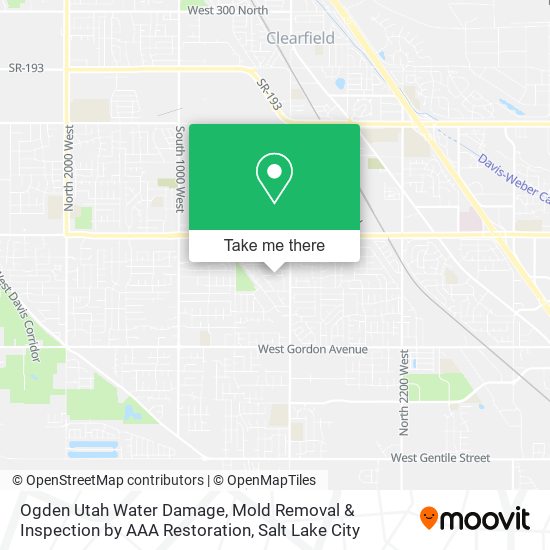 Mapa de Ogden Utah Water Damage, Mold Removal & Inspection by AAA Restoration