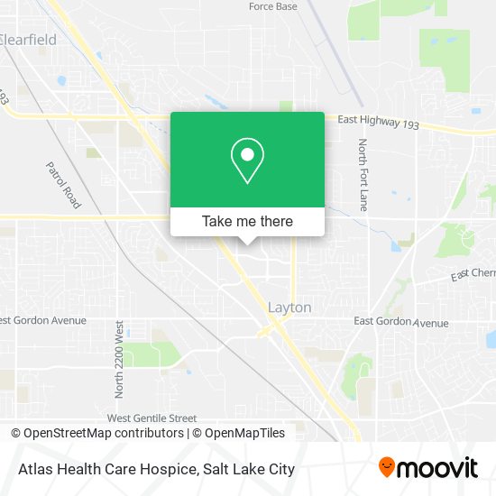 Atlas Health Care Hospice map