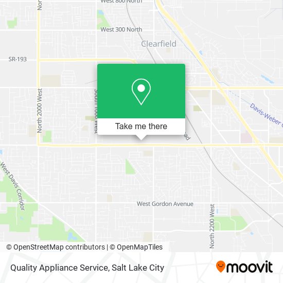 Quality Appliance Service map