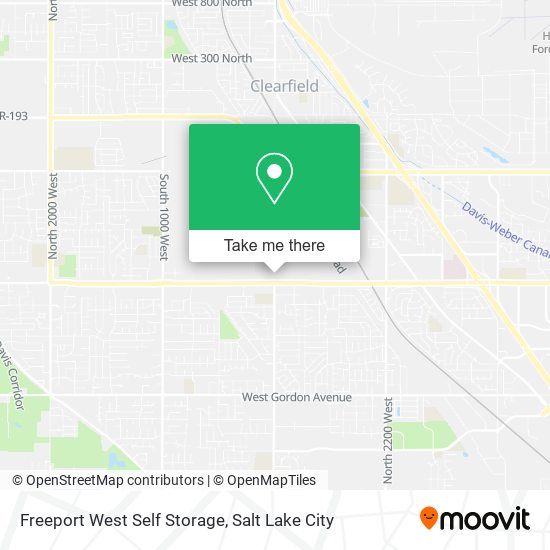 Freeport West Self Storage map