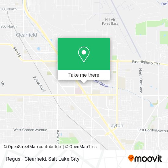 Regus - Clearfield map