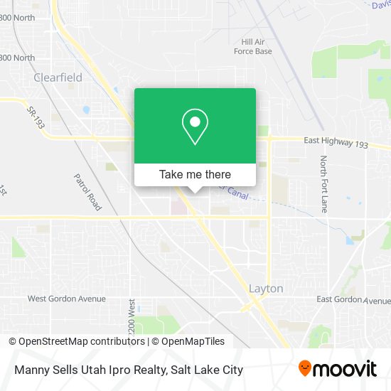 Manny Sells Utah Ipro Realty map