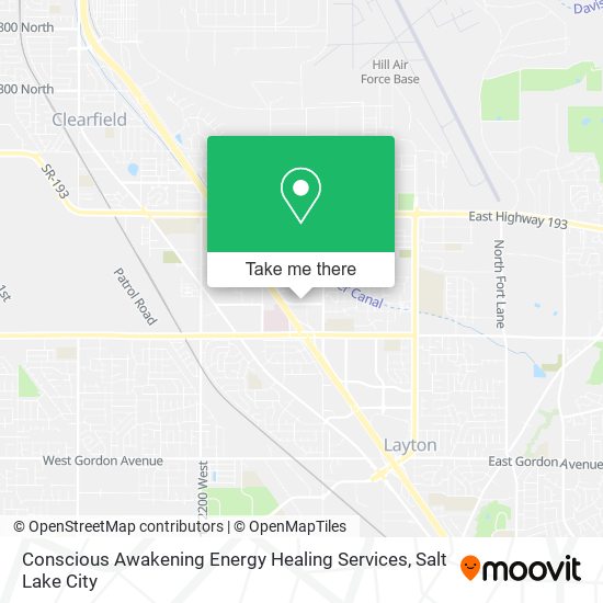 Conscious Awakening Energy Healing Services map