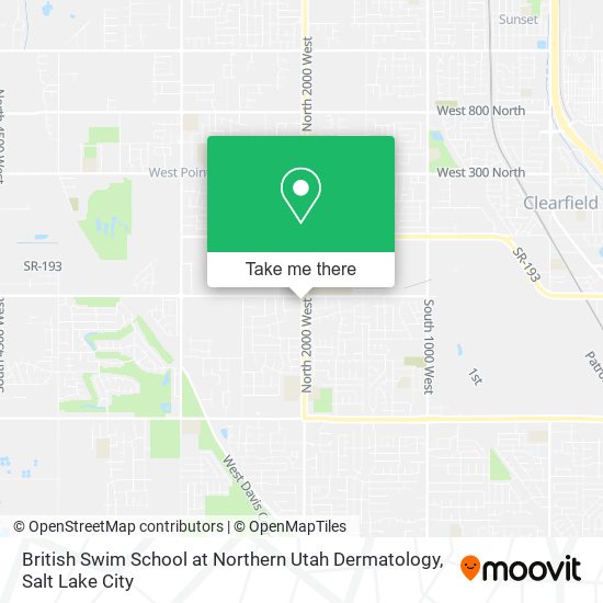 Mapa de British Swim School at Northern Utah Dermatology