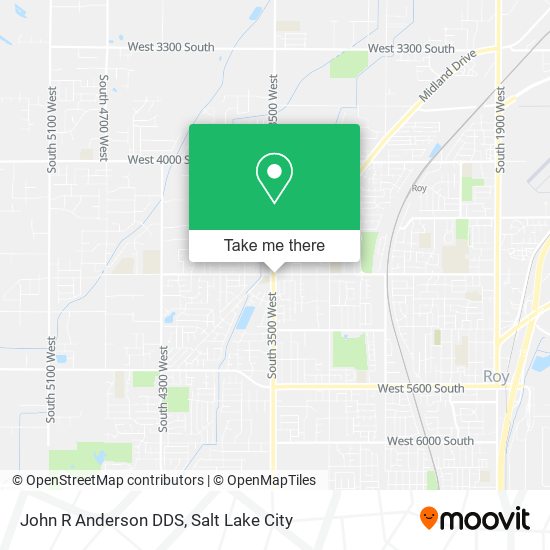 John R Anderson DDS map