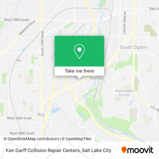 Mapa de Ken Garff Collision Repair Centers