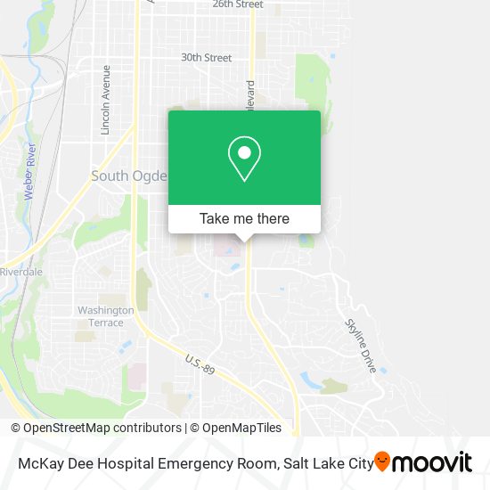 Mapa de McKay Dee Hospital Emergency Room