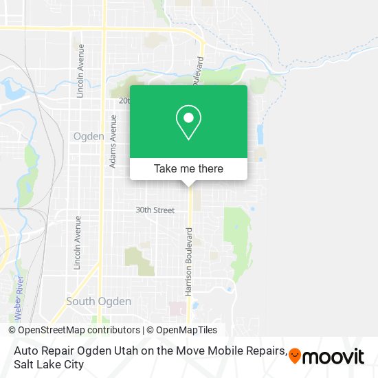 Auto Repair Ogden Utah on the Move Mobile Repairs map