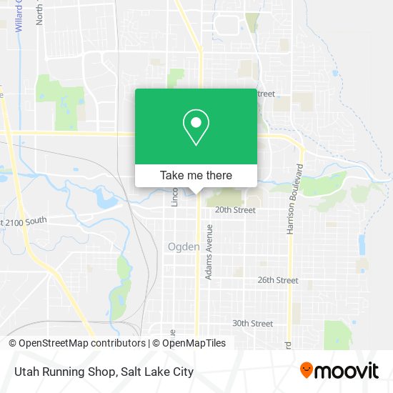 Utah Running Shop map