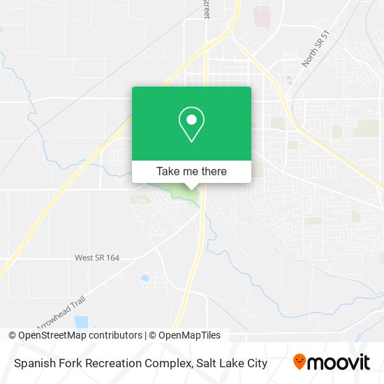 Spanish Fork Recreation Complex map