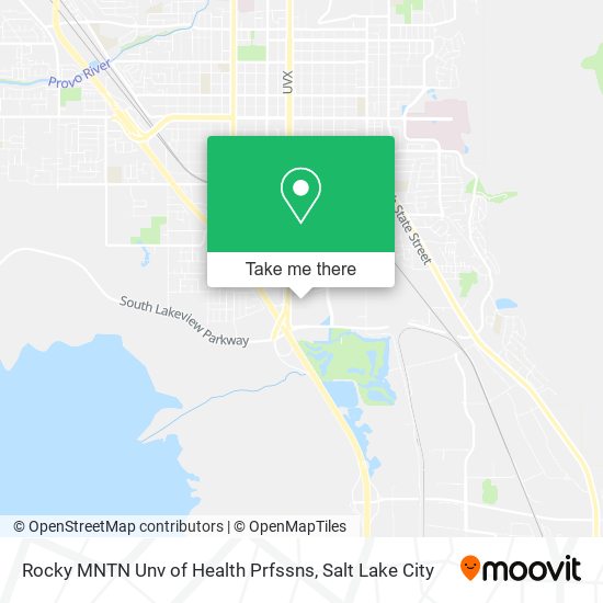 Rocky MNTN Unv of Health Prfssns map