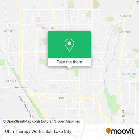 Mapa de Utah Therapy Works