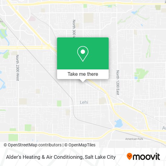 Alder's Heating & Air Conditioning map