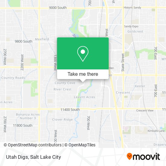 Mapa de Utah Digs