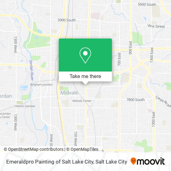 Mapa de Emeraldpro Painting of Salt Lake City