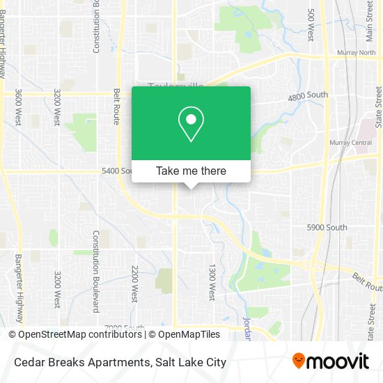 Cedar Breaks Apartments map