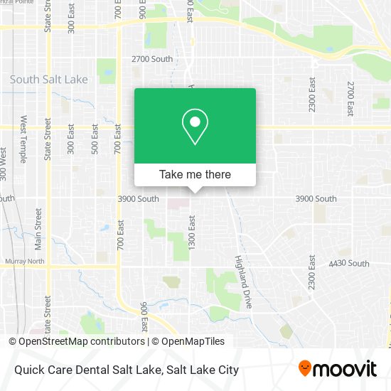 Mapa de Quick Care Dental Salt Lake