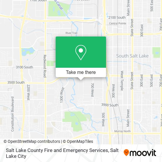Salt Lake County Fire and Emergency Services map