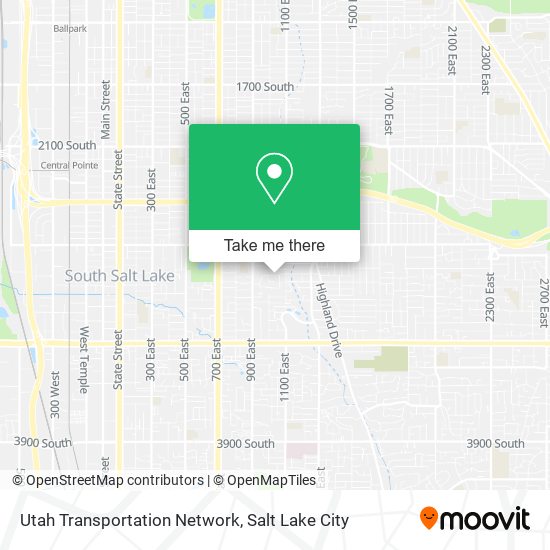 Utah Transportation Network map