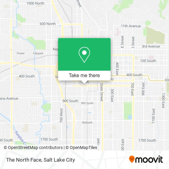 The North Face map
