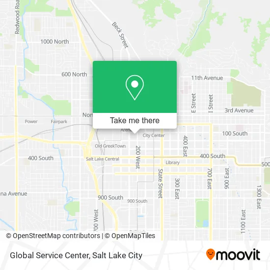 Global Service Center map