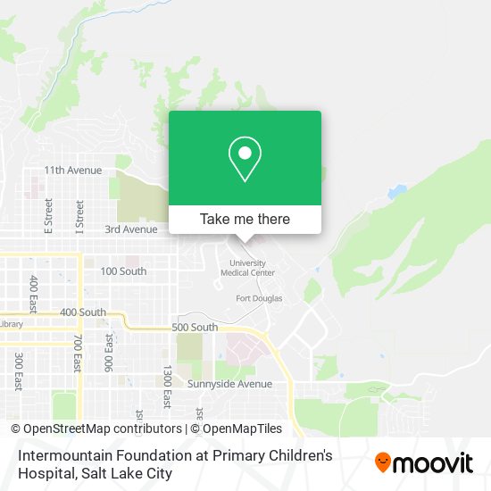 Intermountain Foundation at Primary Children's Hospital map