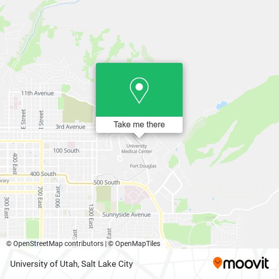 University of Utah map