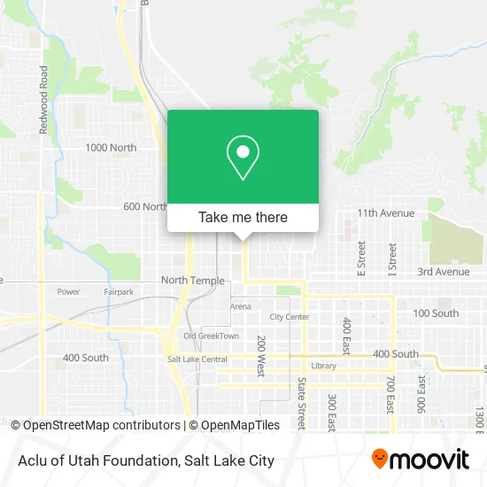 Aclu of Utah Foundation map