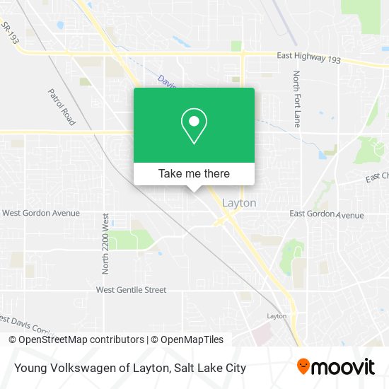 Mapa de Young Volkswagen of Layton