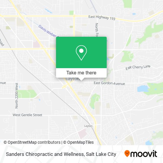 Sanders Chiropractic and Wellness map