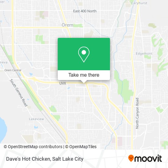 Dave's Hot Chicken map