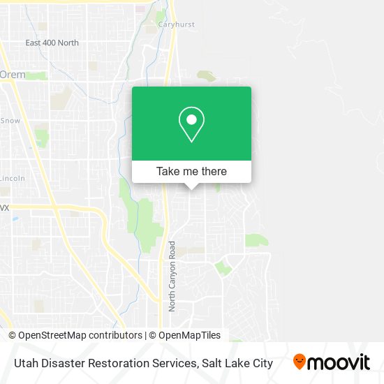 Utah Disaster Restoration Services map