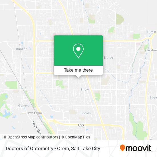 Mapa de Doctors of Optometry - Orem