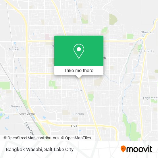 Bangkok Wasabi map