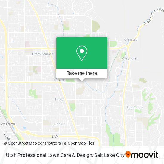 Mapa de Utah Professional Lawn Care & Design