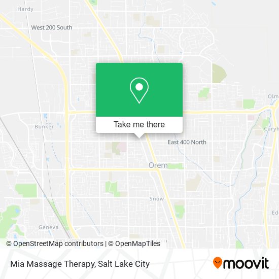 Mia Massage Therapy map