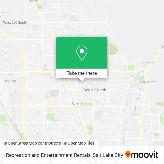 Mapa de Recreation and Entertainment Rentals