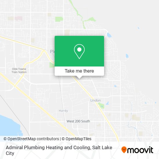 Admiral Plumbing Heating and Cooling map