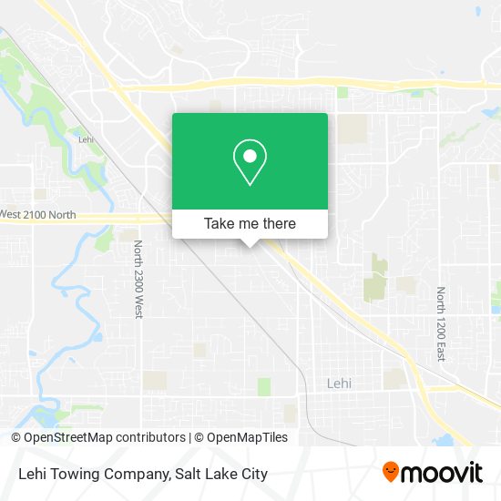 Lehi Towing Company map