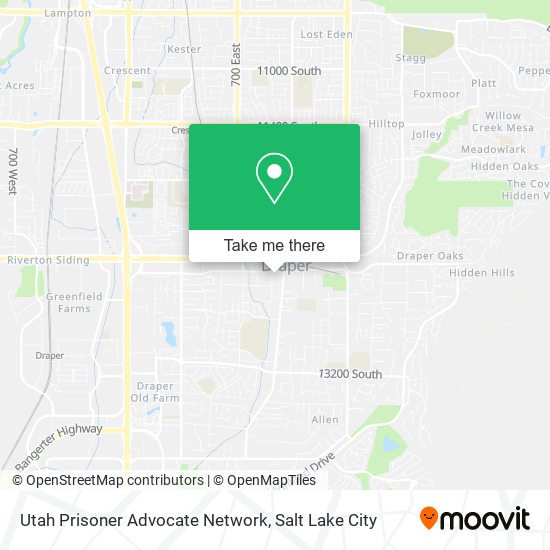 Mapa de Utah Prisoner Advocate Network