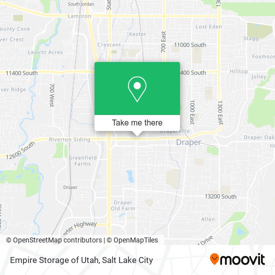 Empire Storage of Utah map