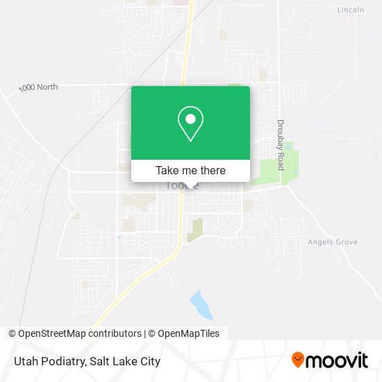 Utah Podiatry map