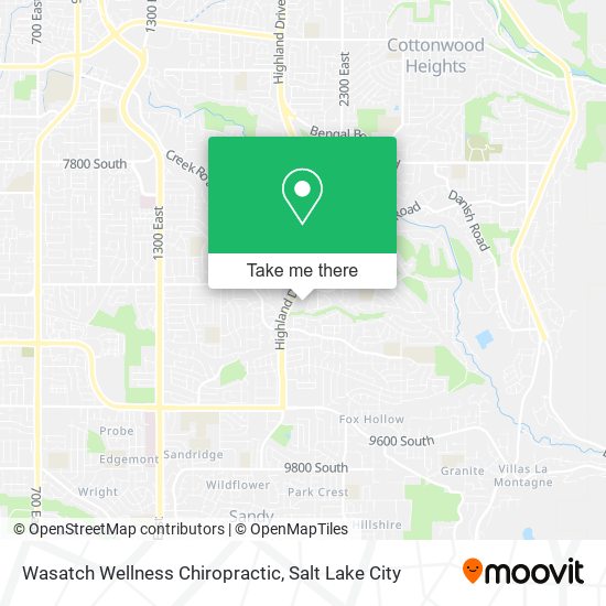 Wasatch Wellness Chiropractic map