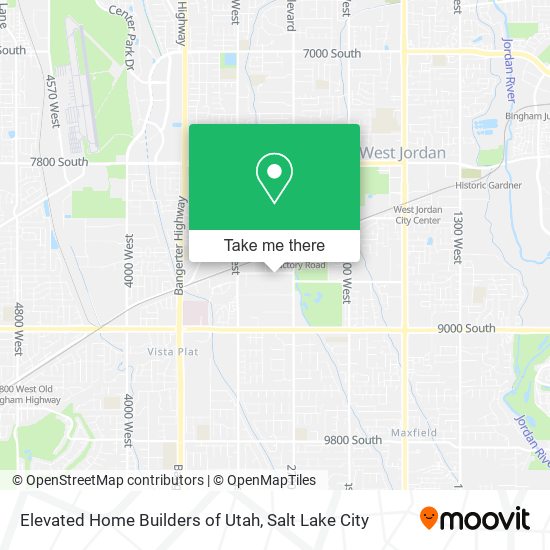Elevated Home Builders of Utah map