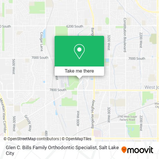 Glen C. Bills Family Orthodontic Specialist map