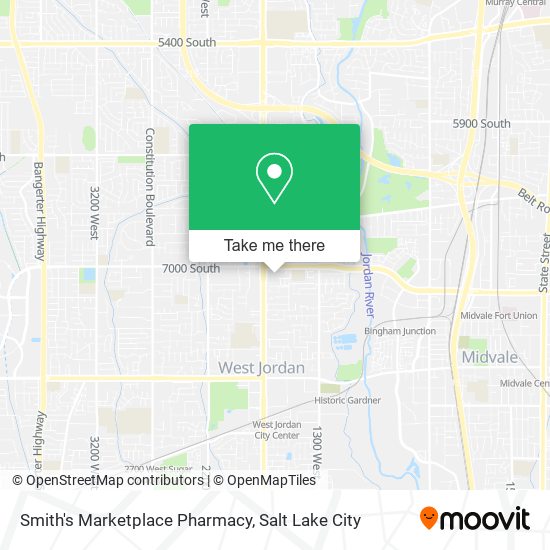 Mapa de Smith's Marketplace Pharmacy